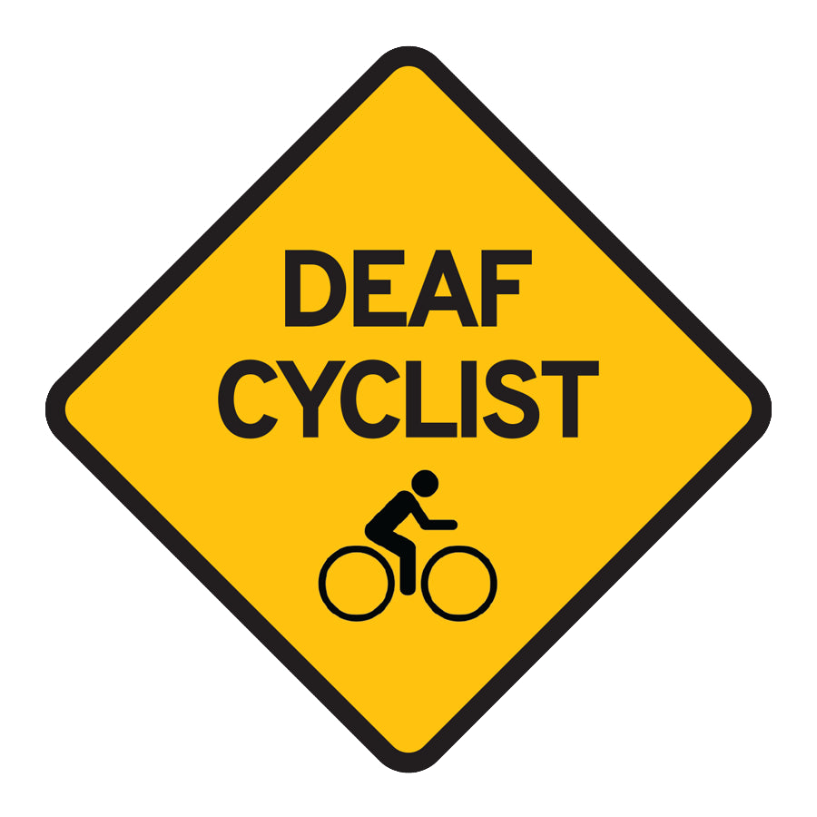 STICKER: Deaf Cyclist Bike