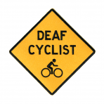 DEAF CYCLIST + BIKELOGO :: PATCH