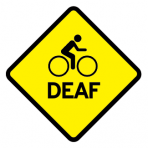 .BIKELOGO + DEAF :: STICKER FLUORESCENT