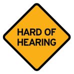 .HARD OF HEARING :: STICKER