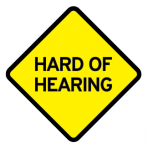 .HARD OF HEARING :: STICKER FLUORESCENT